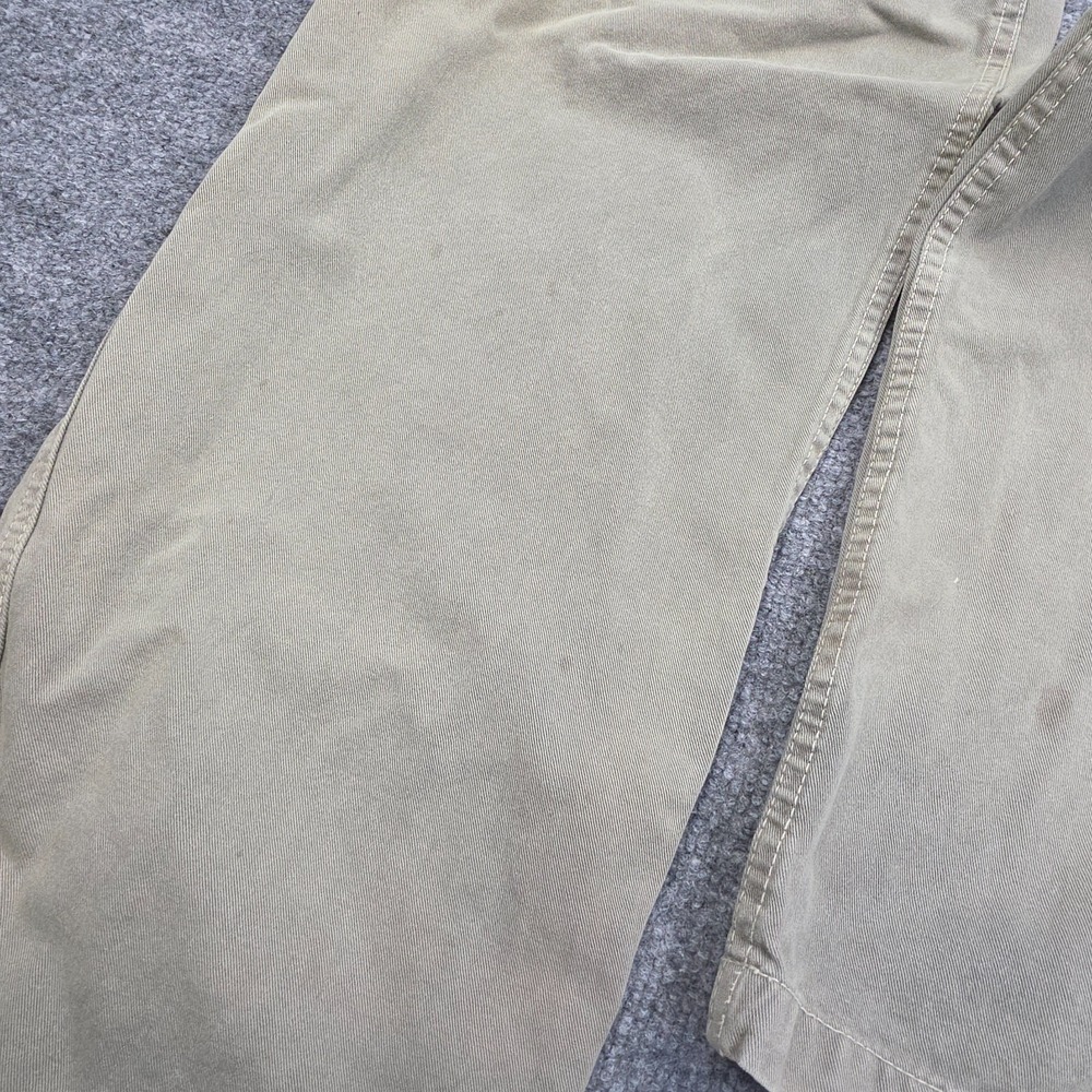 Vintage Gramicci Belted Pants Women's XL 18-20 Beige Green Faded Made USA - Picture 6 of 16